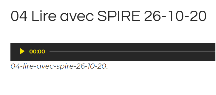 podcast lire avec spire